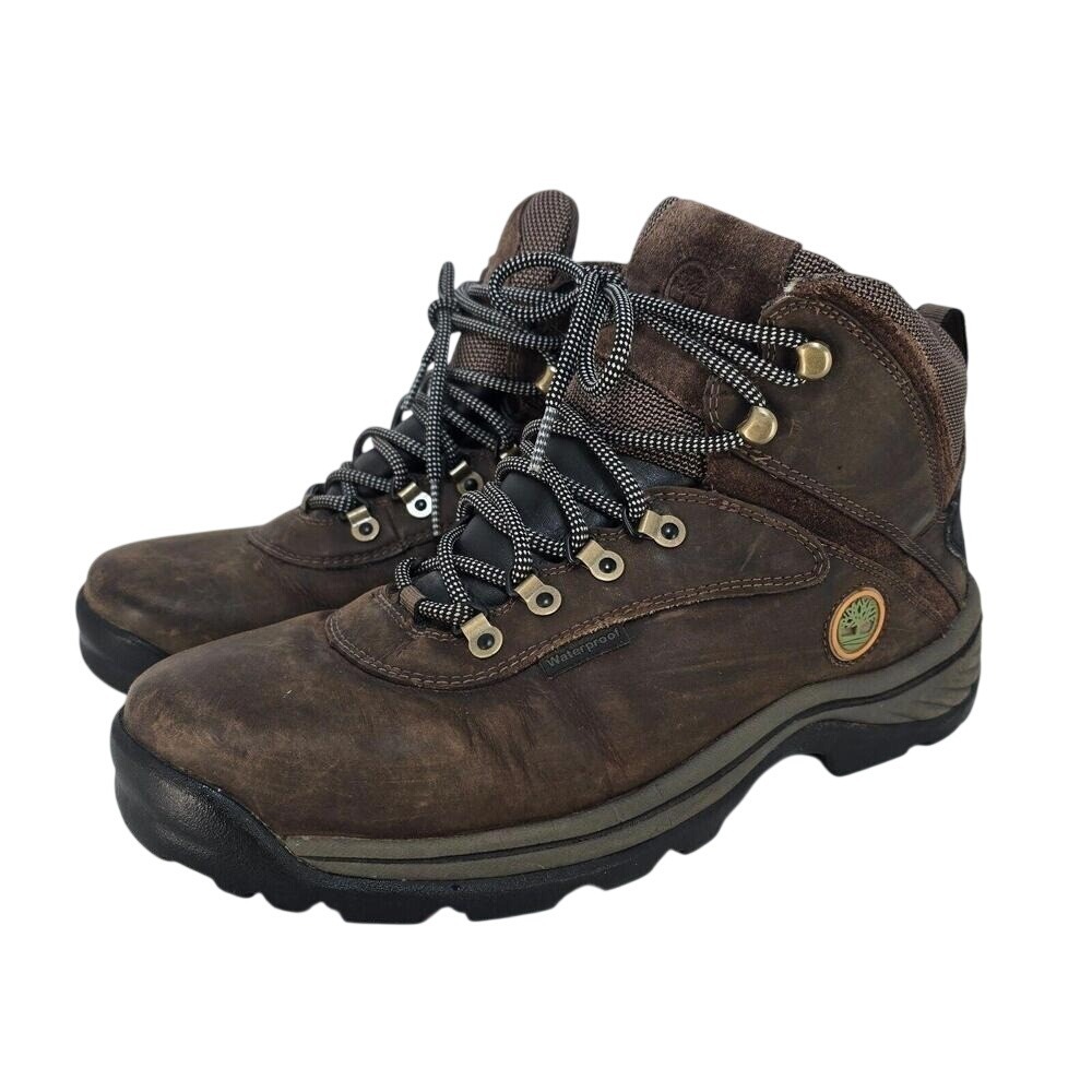 Timberland‎ Boots Men's 10 Dark Brown Mid Ankle Waterproof Full Grain Leather
